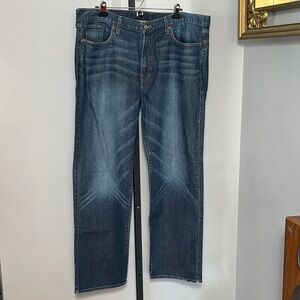 Lucky Brand Size 38 Vintage Straight Fit Short Inseam Denim Jeans